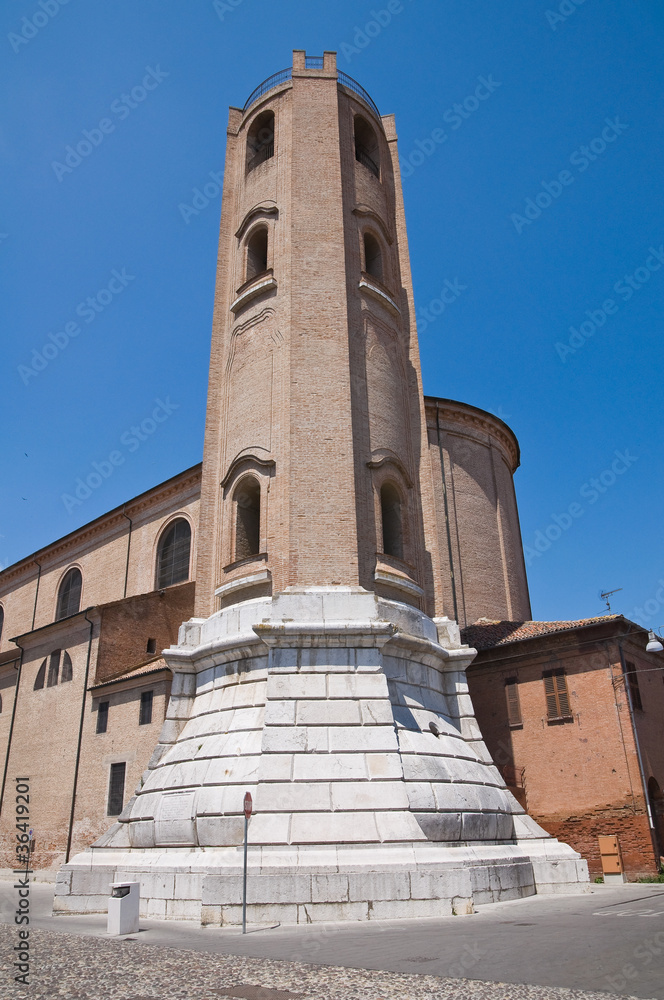 Obraz premium Cathedral of San Cassiano. Comacchio. Emilia-Romagna. Italy.