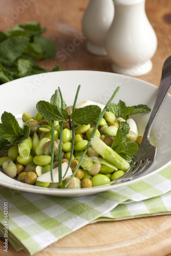 Broad bean salad