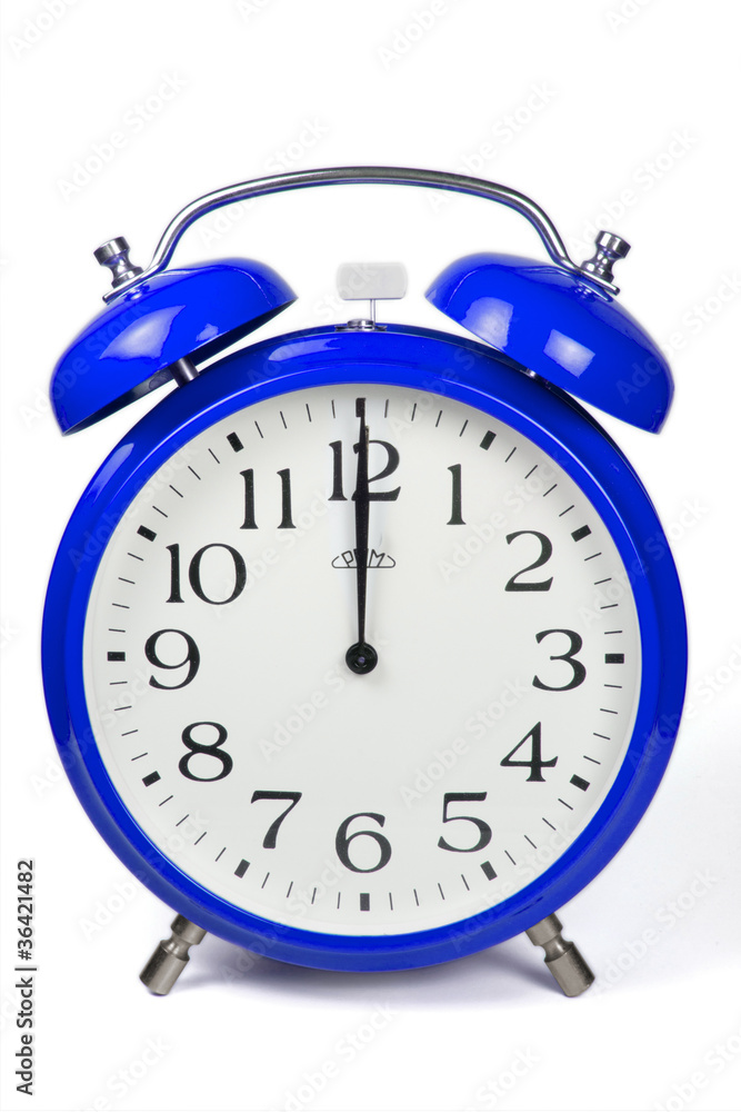 Wecker 12 Uhr / Twelve a clock - blau / blue Wecker 12 Uhr / Twelve a clock - blau / blue