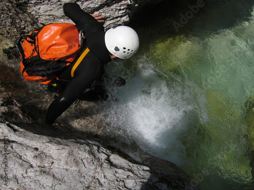 Tableau sur toile Adrenalin sport - Canyoning
