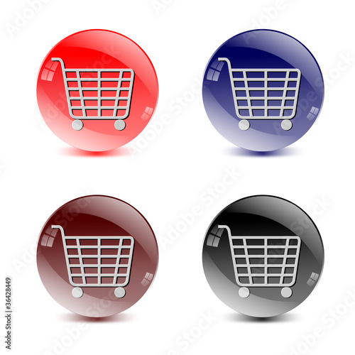 buttons, colorful shopping