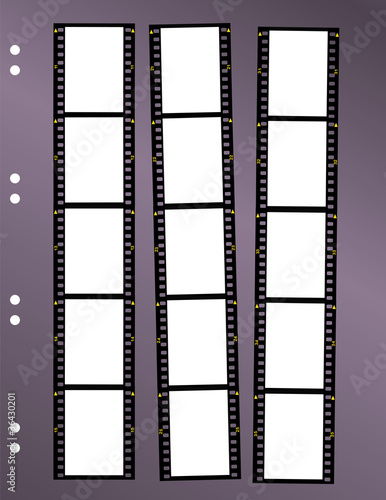 negative film contact sheet, blank frames, space for pix