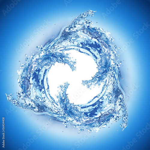 Cool water wave swirl