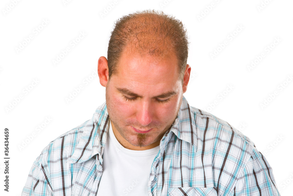 Fototapeta premium Nachdenklicher Mann