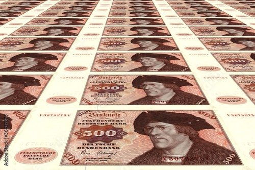 Alte 500 DM Banknoten