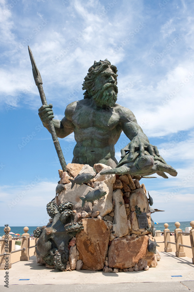 Fototapeta premium King Neptune Monument In Virginia Beach