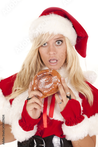 Mrs santa doughnut caught