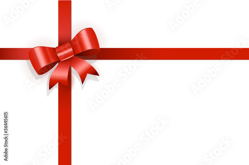 Rote Schleife Geschenk Gutschein