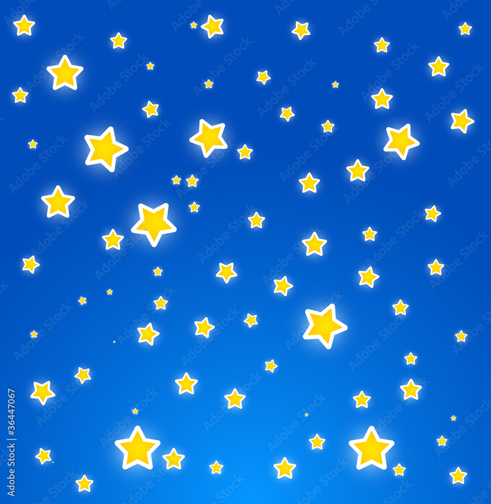 At night. Sky with stars. Vector At night. Sky with stars. Vector