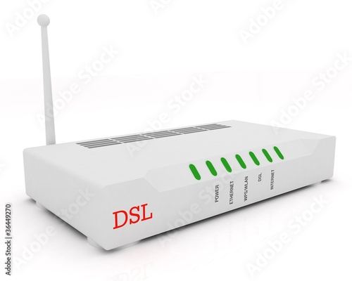 Foto white modem