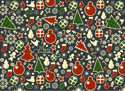 Vector pattern with christmas theme