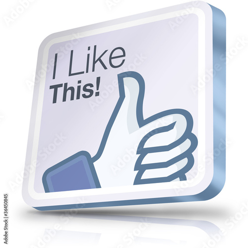 Facebook i like button photo