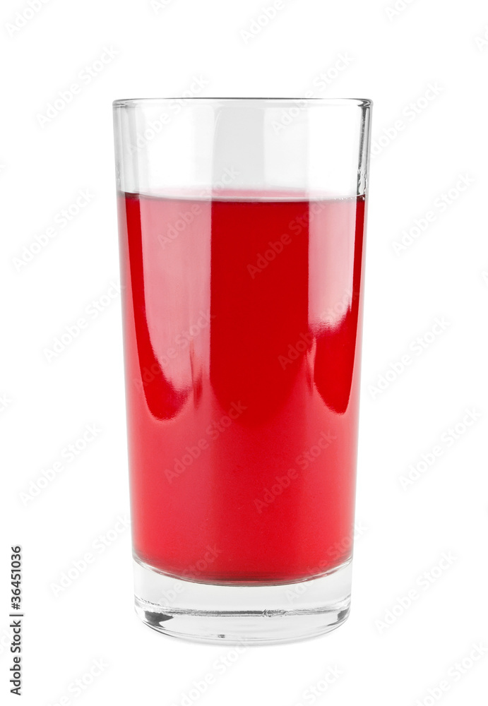 Full glass of fruit juice Full glass of fruit juice