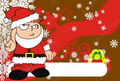 claus xmas kid cartoon background10