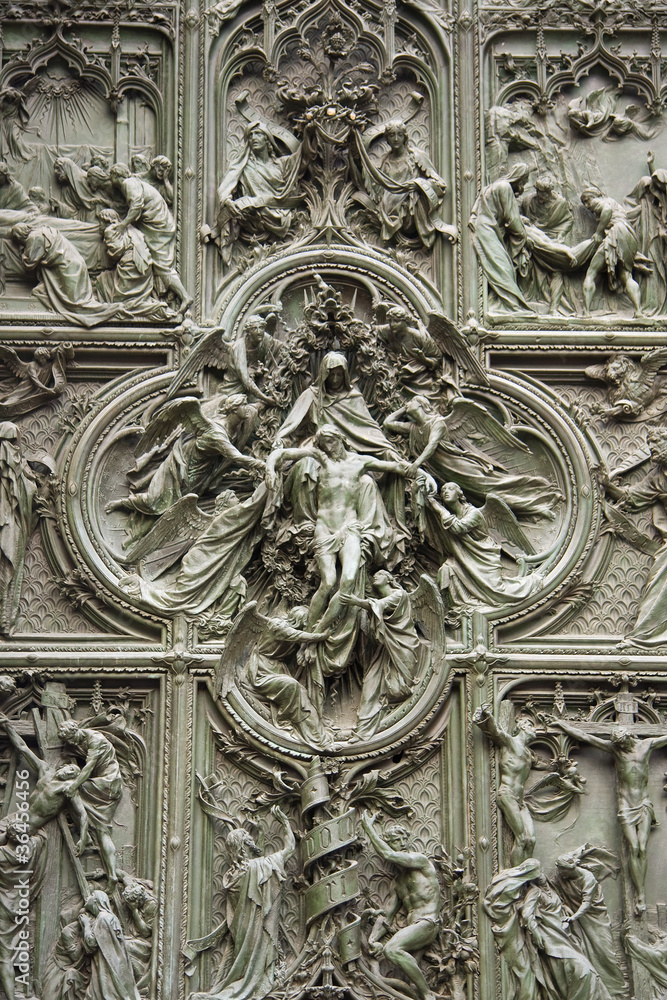 Doors of the cathedral in Milan, Italy Doors of the cathedral in Milan, Italy