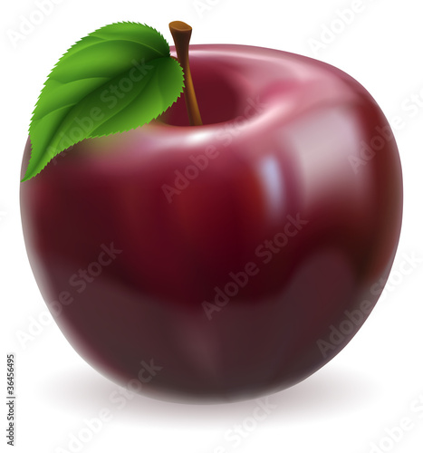 Red apple illustration
