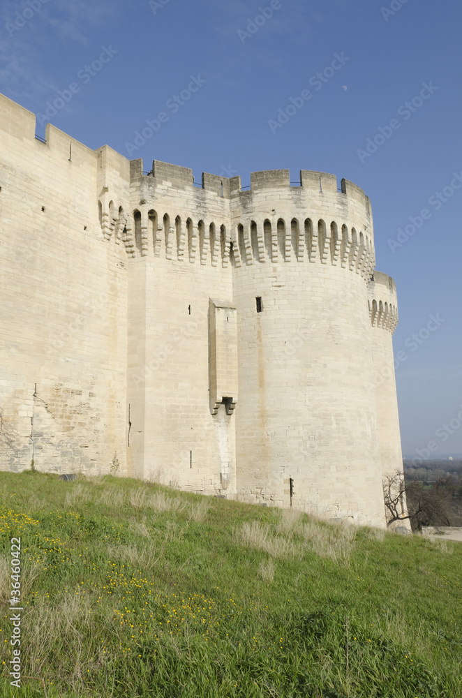 château médieval à Villeneuve lez Avignon, France
