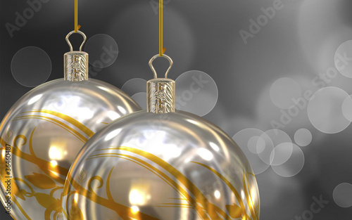 Fotografie Fondo con bolas de Navidad