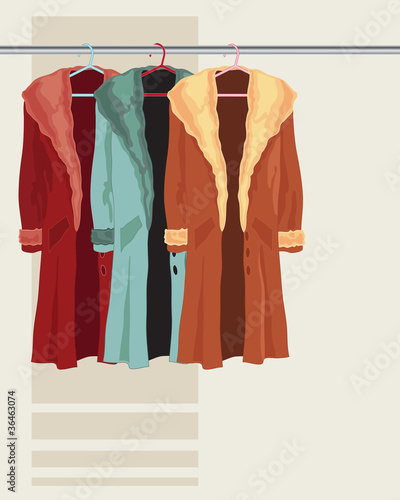 coat on a hanger