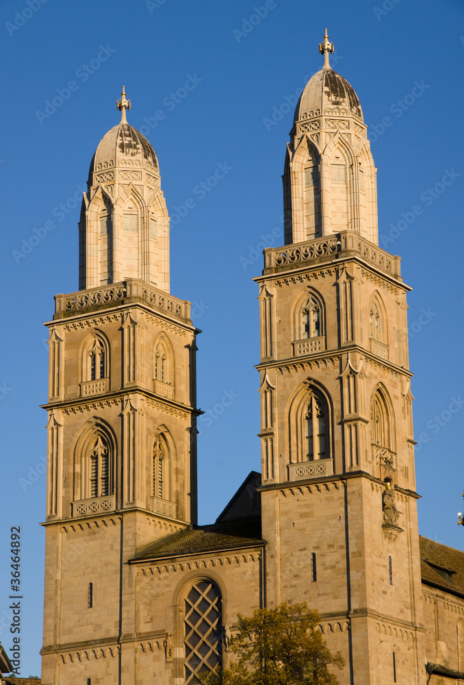 The towers of the Grossmunster