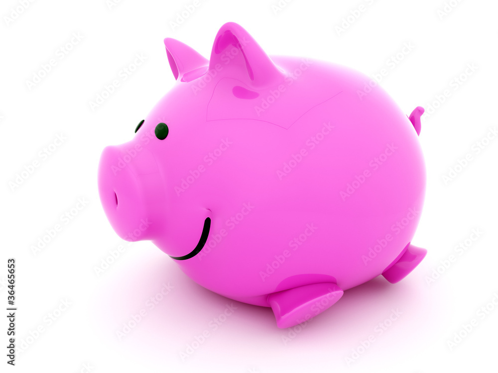 Obraz premium Sparschwein fett