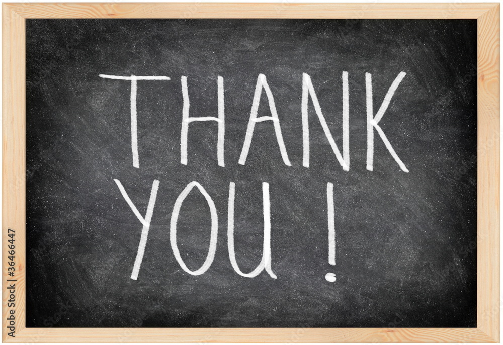 Thank you blackboard Stock Photo | Adobe Stock