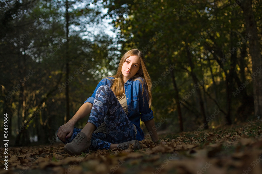 Beautiful young woman. Outdoor portrait Beautiful young woman. Outdoor portrait
