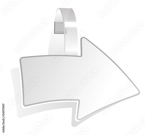 white arrow wobbler