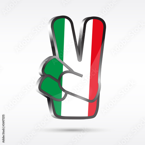 Italy Finger Victory