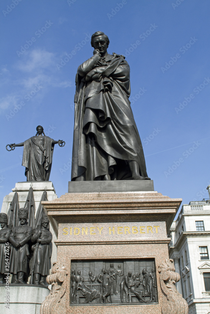Statue of Lord Herbert of Lea at Waterloo Place