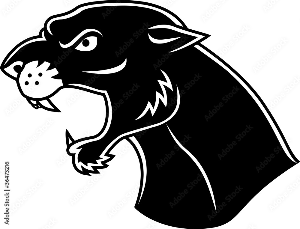 Obraz premium Panther head tattoo