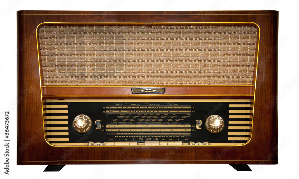 antik old radio Stock-foto | Adobe Stock