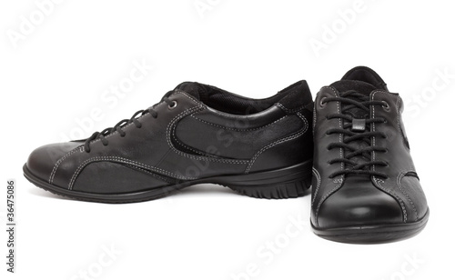 A pair of woman's sport shoes isolated on the white background
