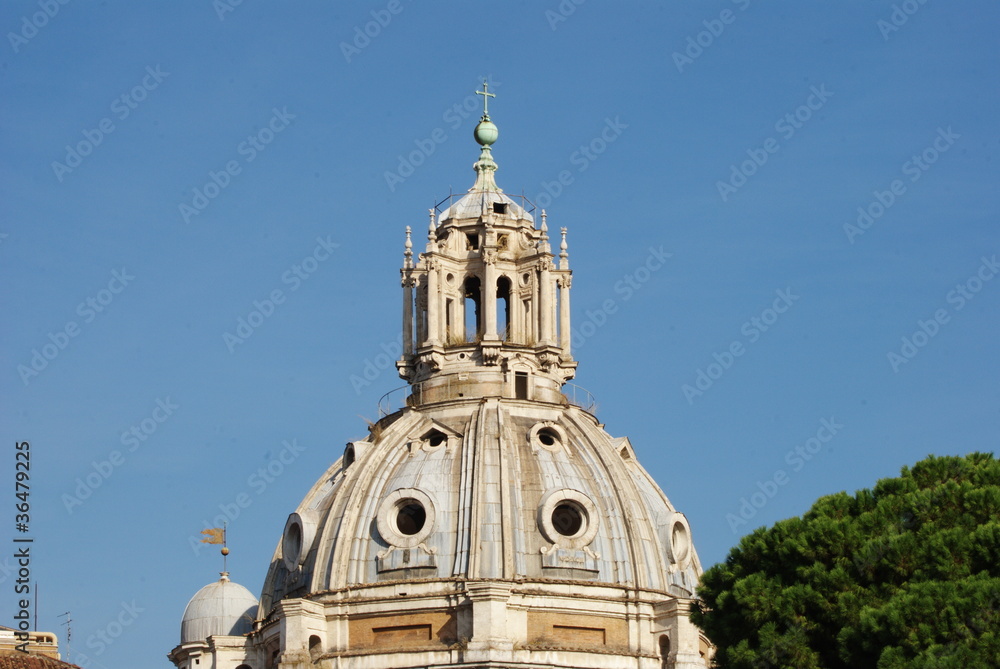 top church's cupol in Rome