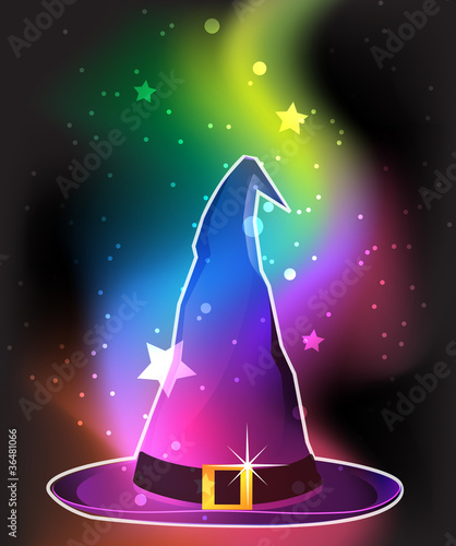 Transparent witch hat