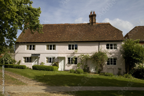Traditional period English cottages photo
