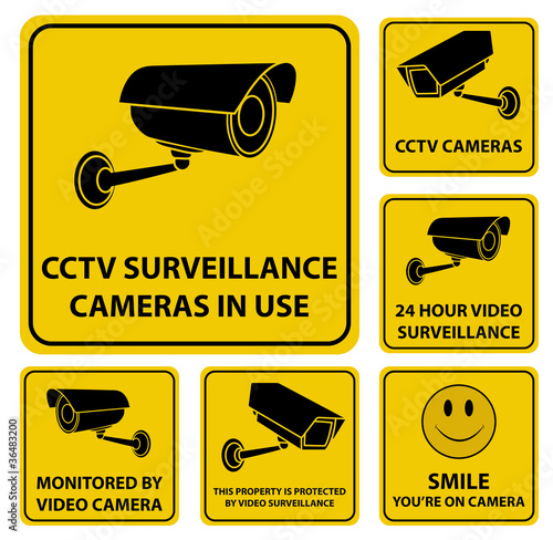 Surveillance Camera Signs