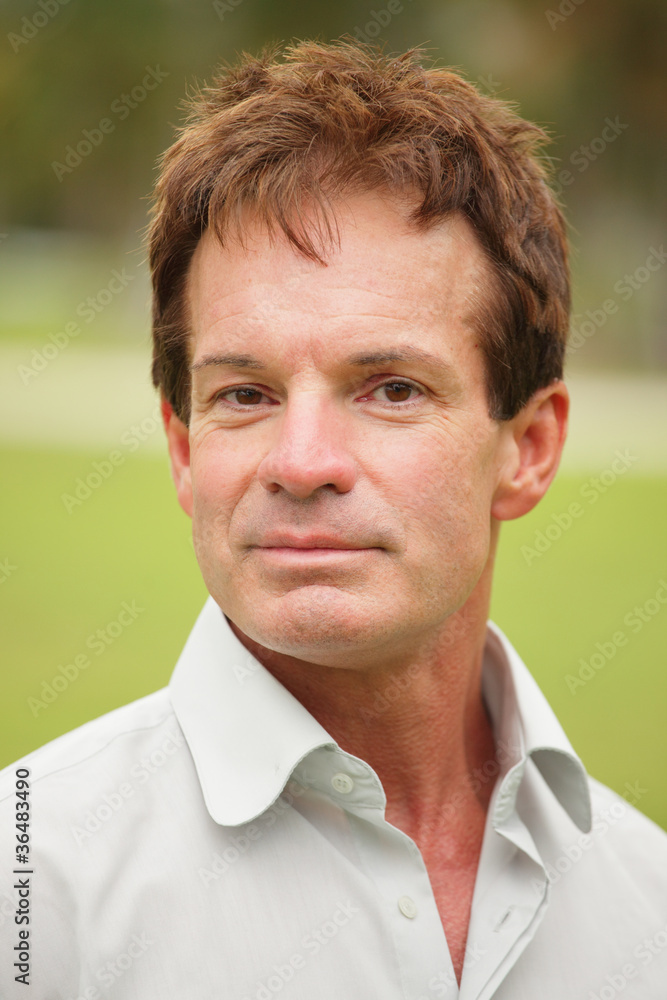 Fototapeta premium Headshot of a handsome man