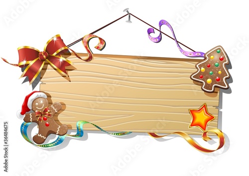 Natale Pannello Legno Sfondo-Christmas Wood Panel Background-2