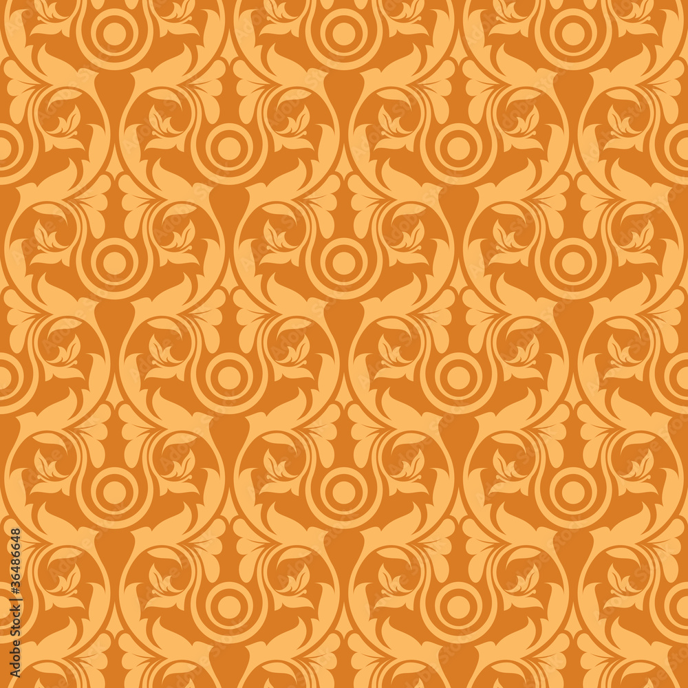 Orange seamless wallpaper pattern Orange seamless wallpaper pattern