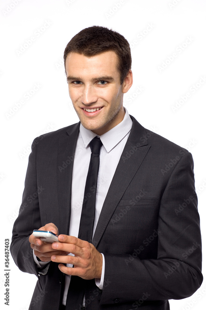 Businessman using mobile phone Businessman using mobile phone