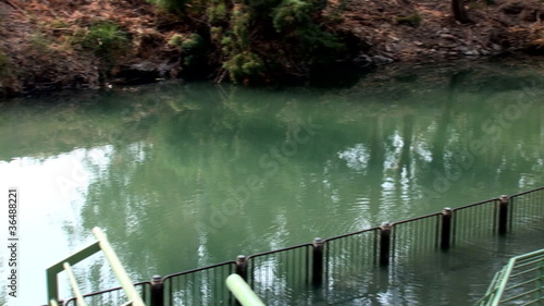 river Jordan: place of baptism of pilgrims