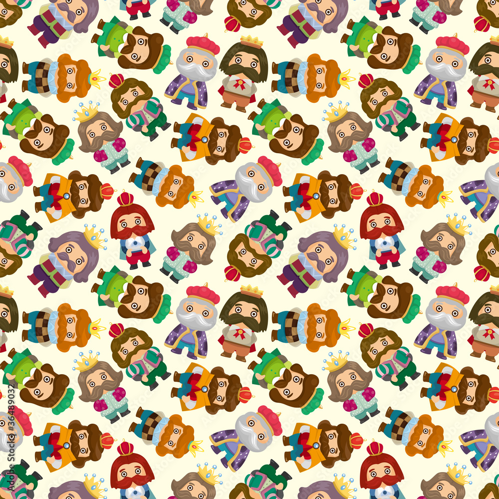 cartoon king seamless pattern cartoon king seamless pattern