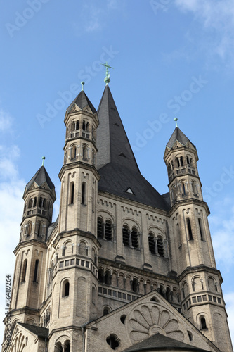 Die Kirche Groß St. Martin in Köln © dedi