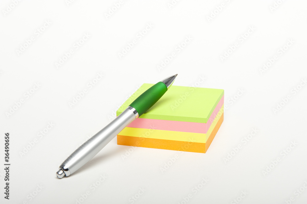 Biro Pen and Post-It Biro Pen and Post-It