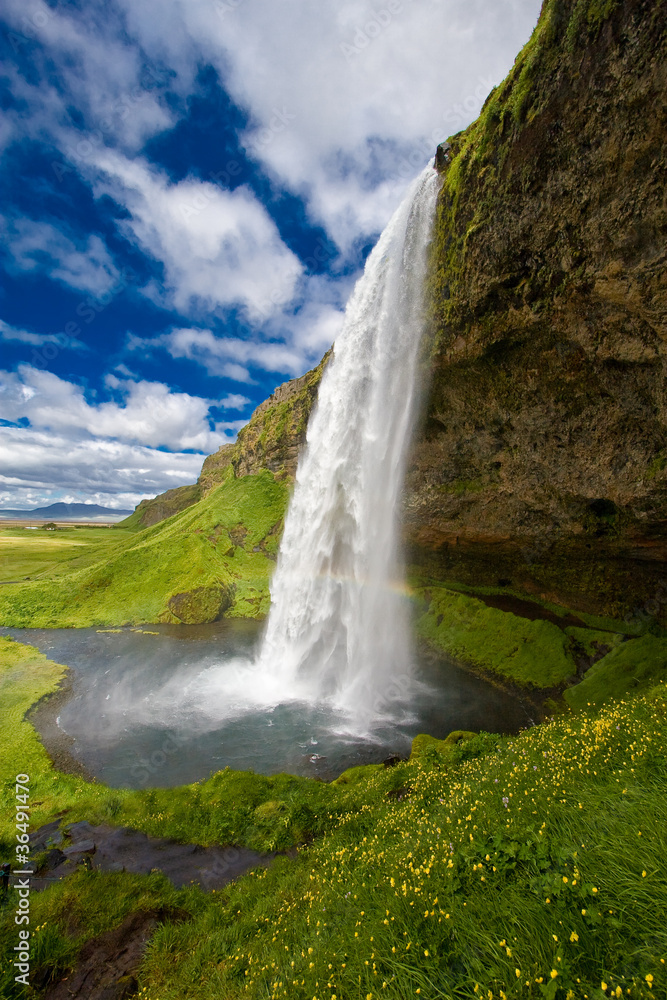 Wasserfall Seljalandsfoss Island