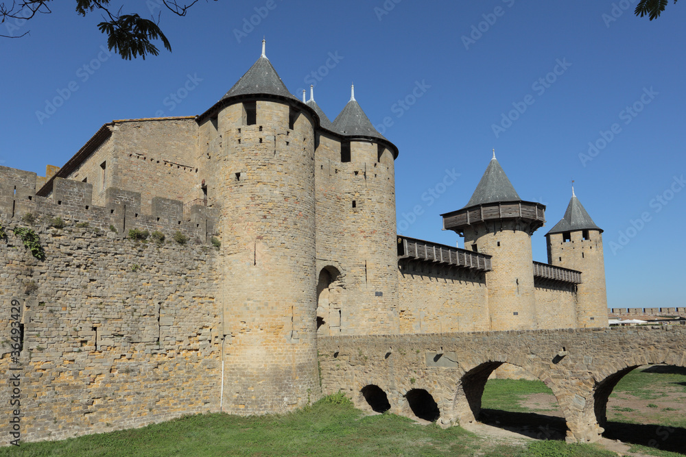 Medieval town Carcassonne in France