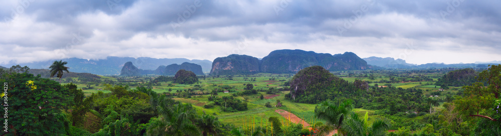 The beautiful Vinales Valley in Cuba.