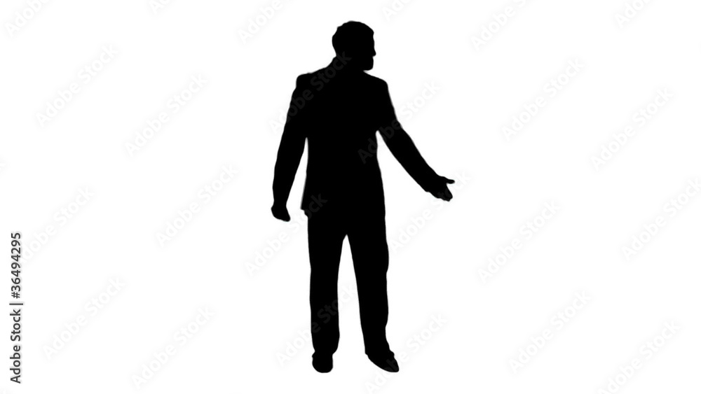 shadow of businessman shadow of businessman