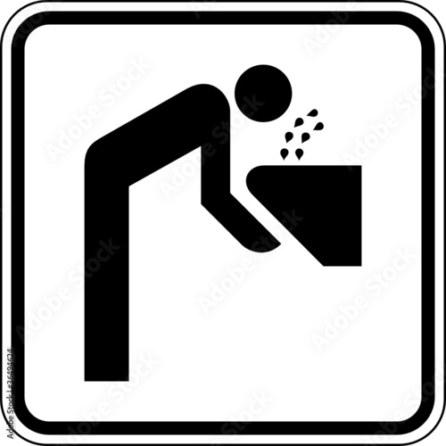 Gesichtsdusche Augendusche Schild Zeichen Symbol